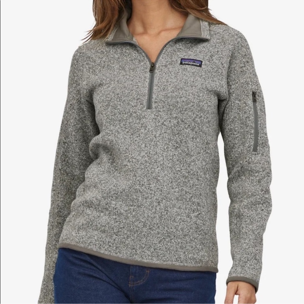 Patagonia Better Sweater 1/4 Zip Fleece Pullover Gray Medium